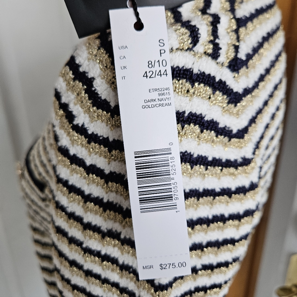 NWT Elie Tahari Gold Button Cardigan, Small - Picture 9 of 12